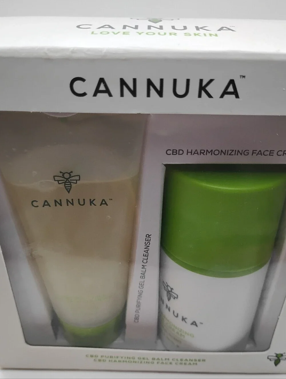 Cannuka CBD Purifying Gel Balm Cleanser & CBD Harmonizing Face Cream Set